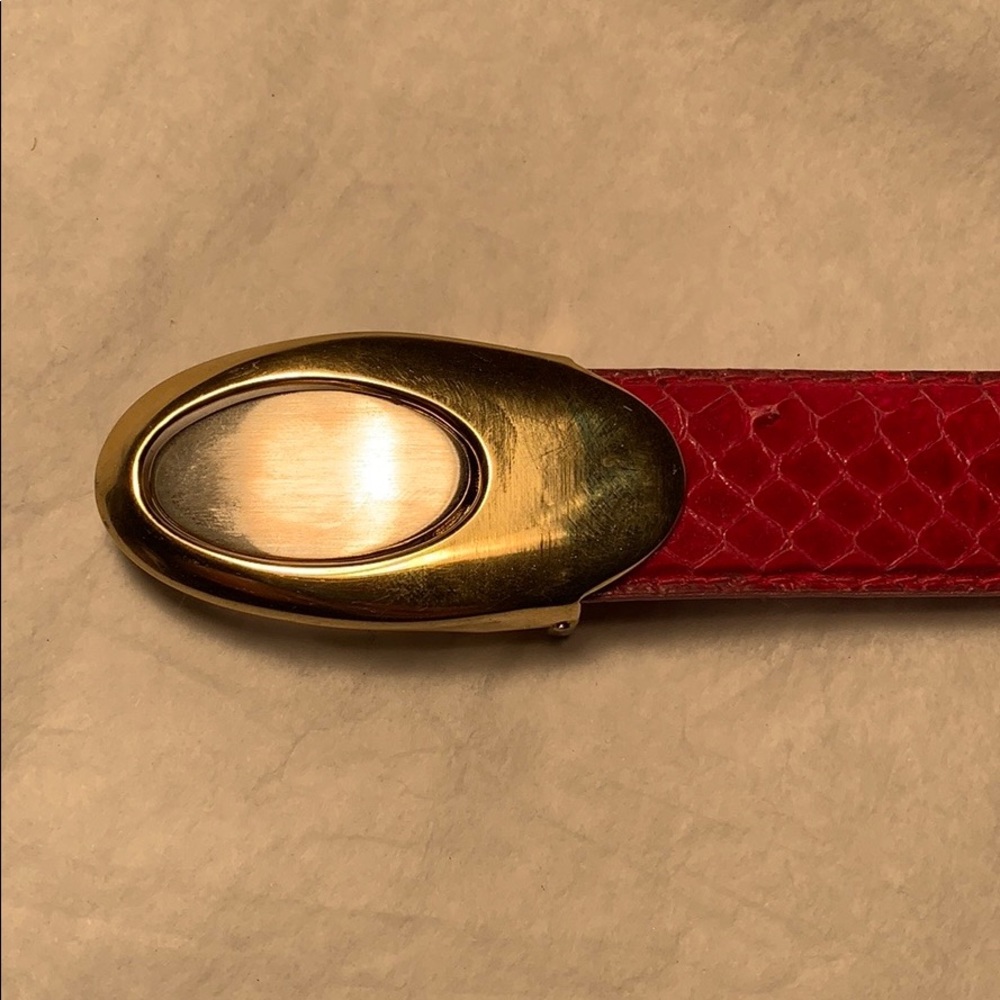 Genuine Snake skin removable buckle sleek classic - Picture 3 of 16